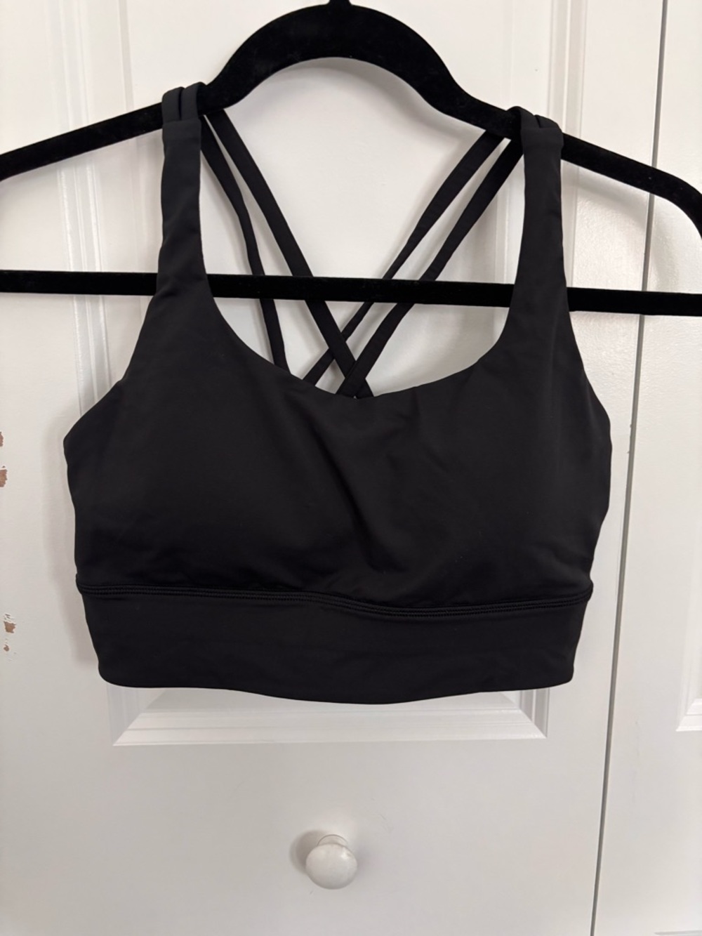 lululemon athletica Black Crisscross Strap Sports Bra